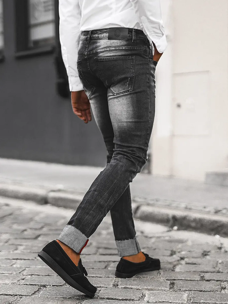 Juoda vyriški džinsai OZONEE NB/MP0126N