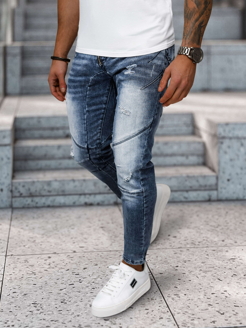 Mėlyni vyriški džinsai OZONEE NB/MP0045B