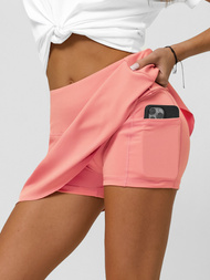 Pudrinis rožinis sportinis sijonas su tamprėmis OZONEE JS/17K568/37