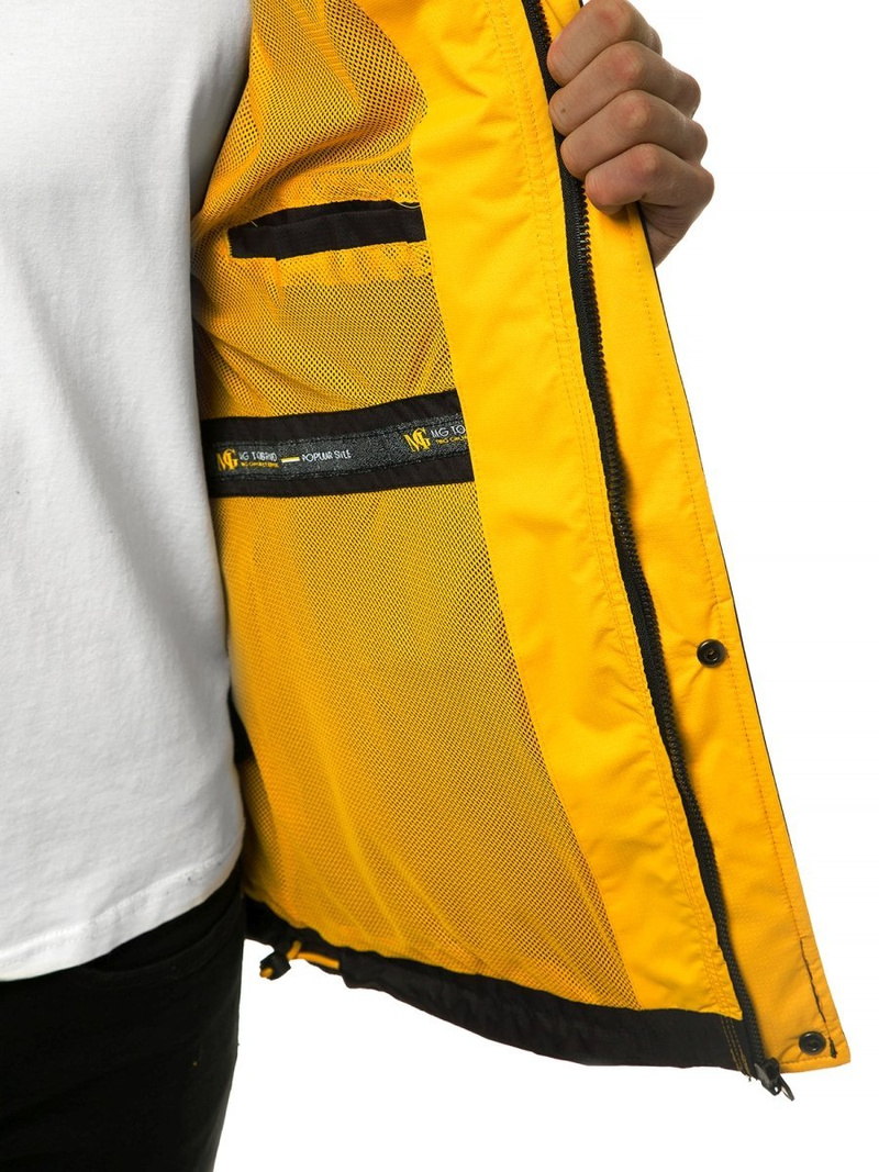 Pereinamojo laikotarpio juoda vyriška striukė OZONEE MG/2510