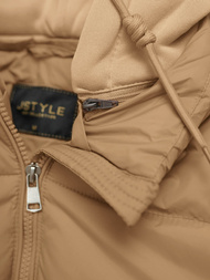 Šviesiai-smėlinis moteriška striukė OZONEE JS/16M9187/158