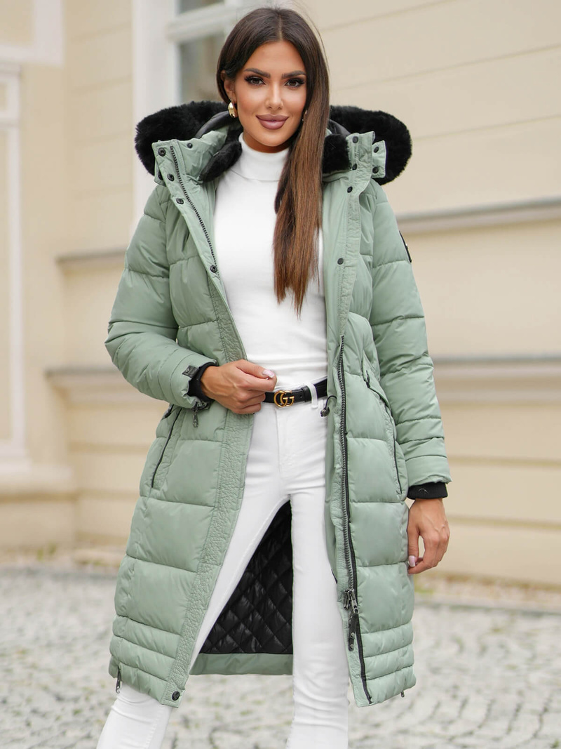 Mėtinė moteriška striukė OZONEE O/W377Z