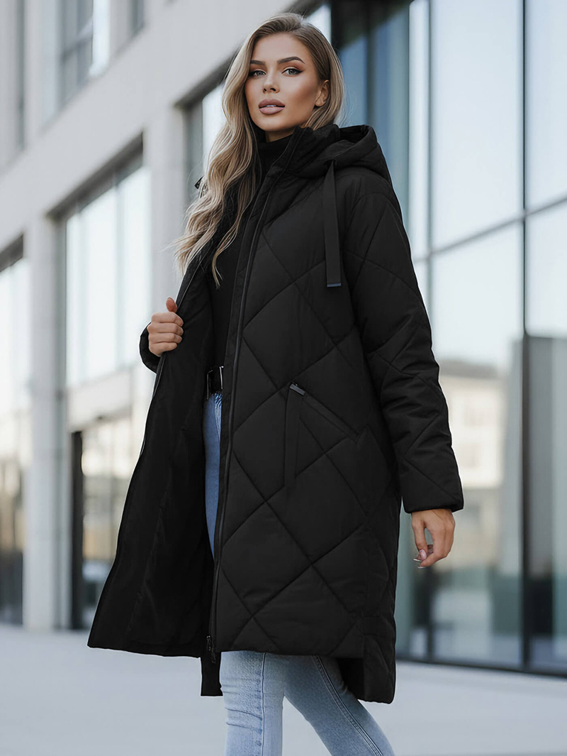 Juoda moteriška striukė OZONEE JS/5M3168/392Z