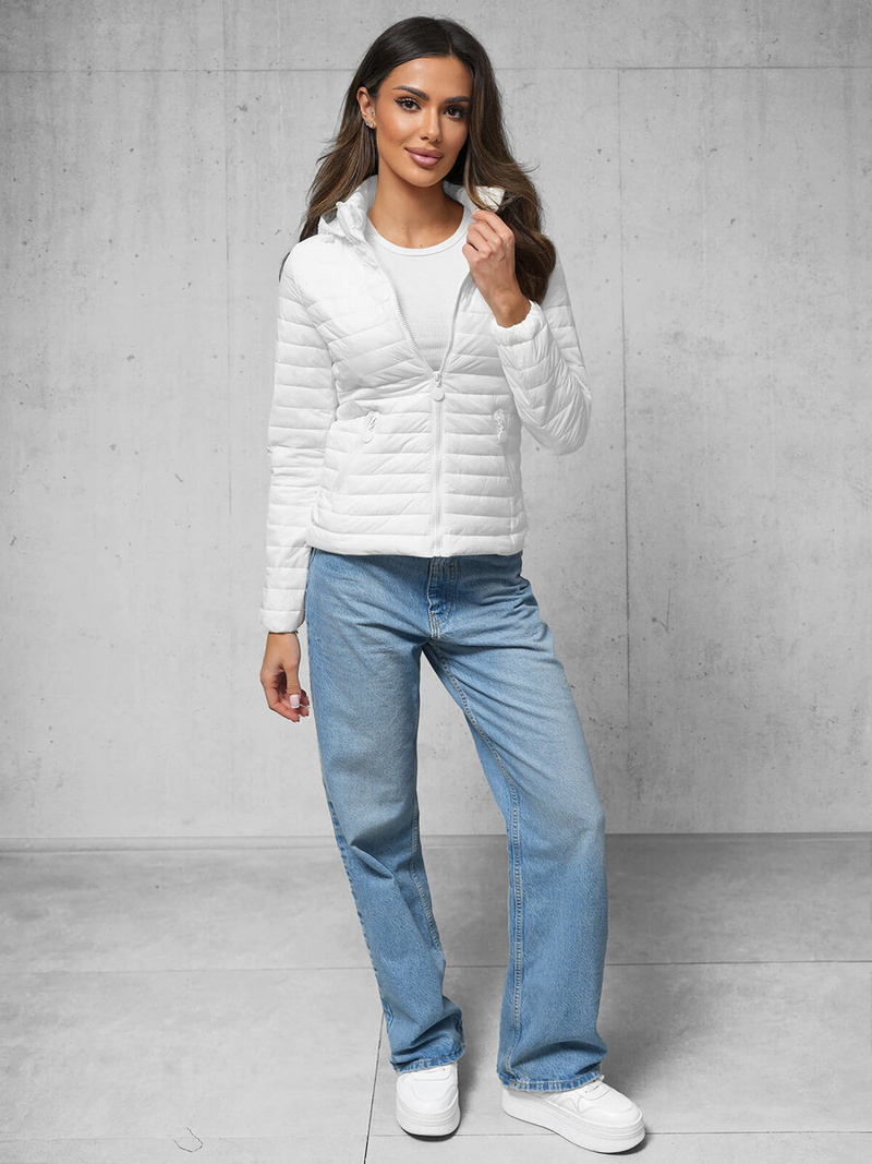 Balta moteriška striukė OZONEE O/H117Z