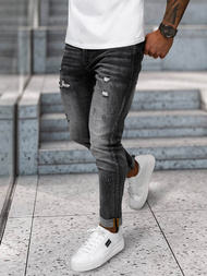 Juodai vyriški džinsai OZONEE NB/MP0169G