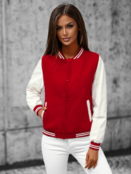 Raudona moteriška striukė OZONEE JS/16M9069/270