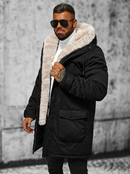 Juoda vyriška žieminė striukė OZONEE JS/5M120/392