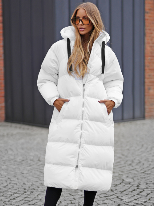 Baltas moteriška striukė OZONEE JS/5M3163/281Z