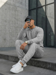 Pilkas vyriškas sportinis kostiumas OZONEE JS/68C10380/2Z