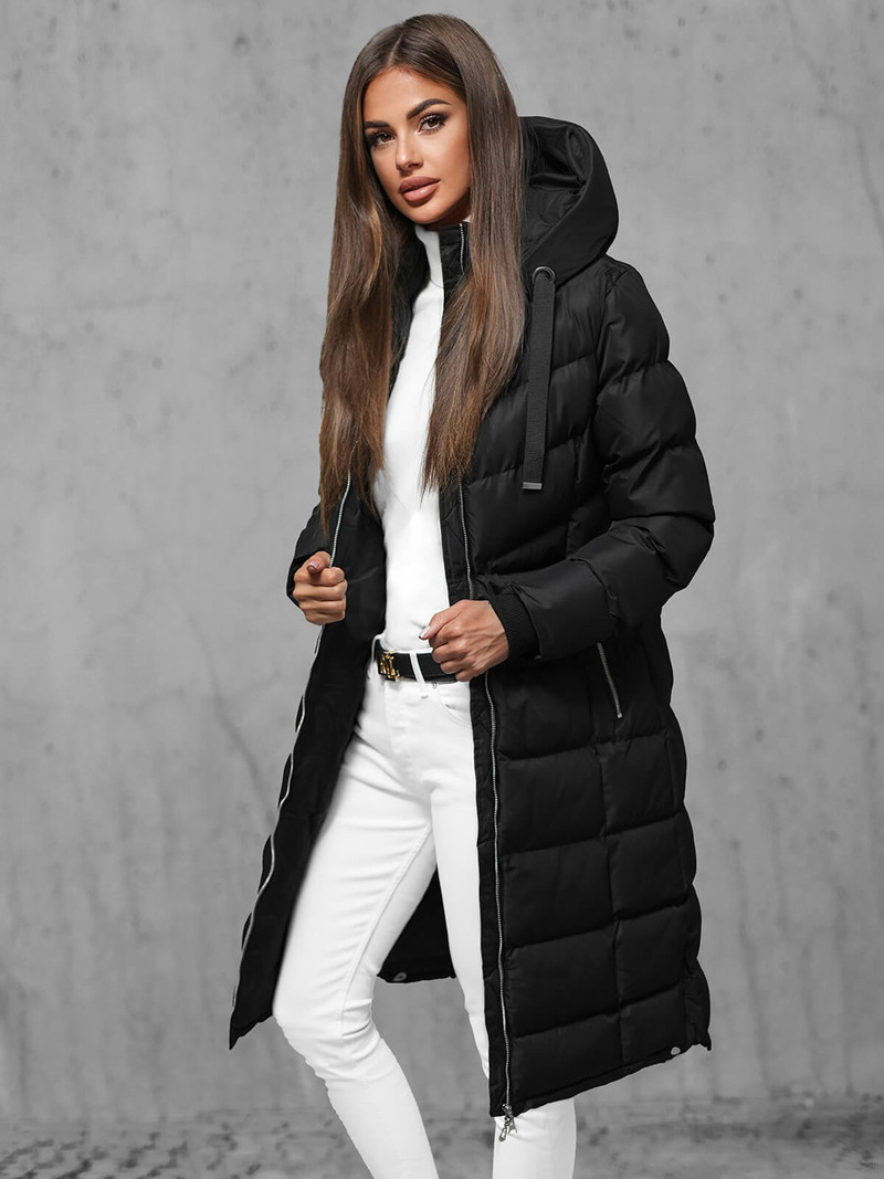 Juoda moteriška striukė OZONEE JS/M736/392