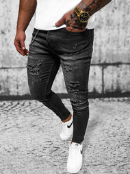 Juodi vyriški džinsai OZONEE O/MB465