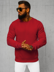 Tamsiai-raudonas vyriškas džemperis JS/2001-10Z