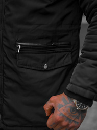 Juoda vyriška žieminė striukė OZONEE O/88853