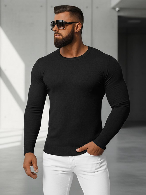 Tamsiai vyriškas megztinis OZONEE NB/MMB602/4Z