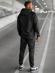 Juodas vyriškas sportinis kostiumas OZONEE JS/8C1967/3