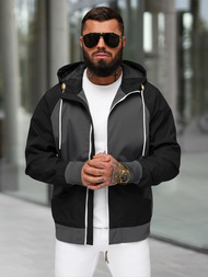 Juoda vyriška striukė OZONEE JS/5M3213/392