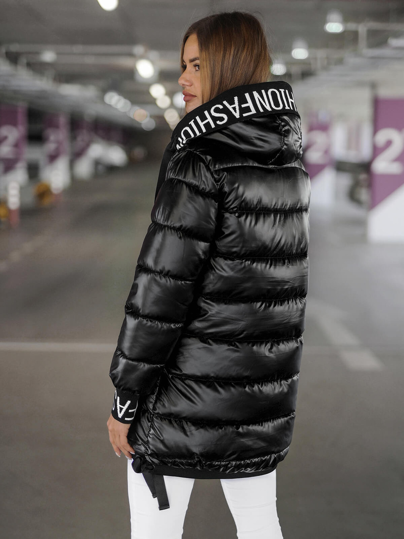 Juoda moteriška striukė OZONEE JS/5M3188/392Z