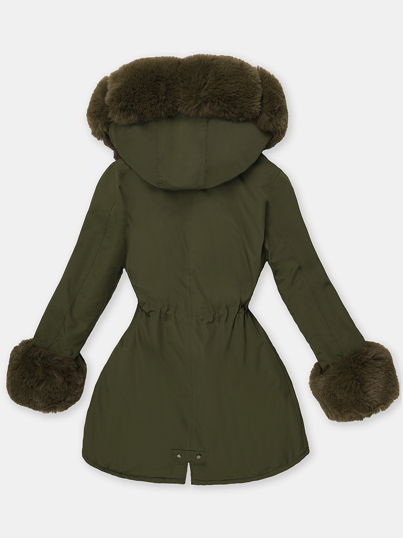 Žalia moteriška žieminė striukė OZONEE JS/16M9062/136