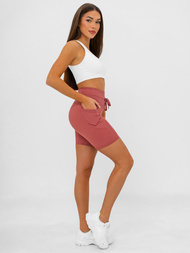 Trumpos moteriškos tamprės burgundija OZONEE JS/XY24026S