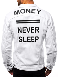 Balta vyriška džinso striukė OZONEE G/600