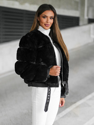 Juoda moteriška striukė OZONEE JS/11Z8080Z