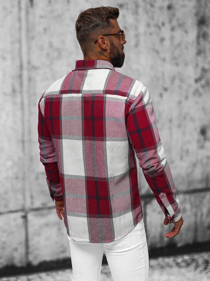 Bordinė vyriški marškiniai OZONEE NB/MC727R