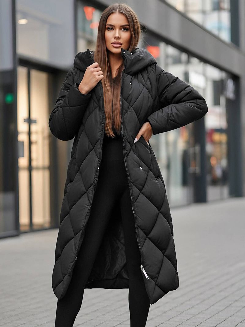 Juoda moteriška striukė OZONEE JS/5M3173/392Z