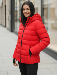 Raudona moteriška striukė OZONEE JS/M769/270