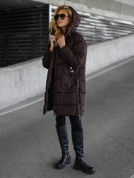 Šokoladas moteriška žieminė striukė OZONEE JS/16M9302/158