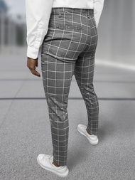 Tamsiai-grafitinės vyriškos chino kelnės OZONEE DJ/5522Z