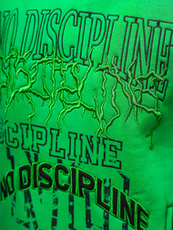 Žalia džemperis su gobtuvu OZONEE O/SWE23037