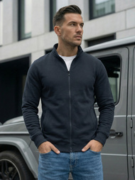 Granatinis vyriškas džemperis su užtrauktuku OZONEE JS/2002