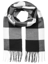 Juodai-baltas vyriškas šalikas OZONEE JS/YW08046/1