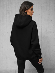 Juoda džemperis su gobtuvu OZONEE O/SWE23019Z