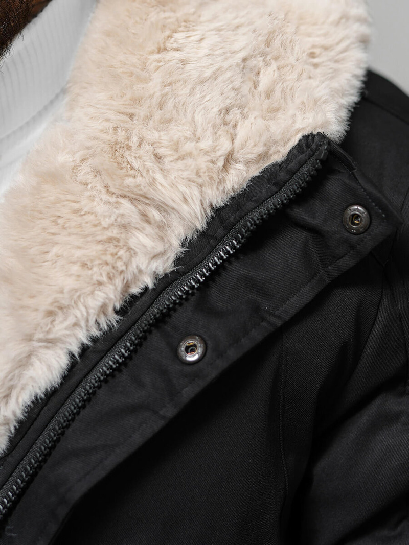 Juoda vyriška žieminė striukė OZONEE JS/22M319/392