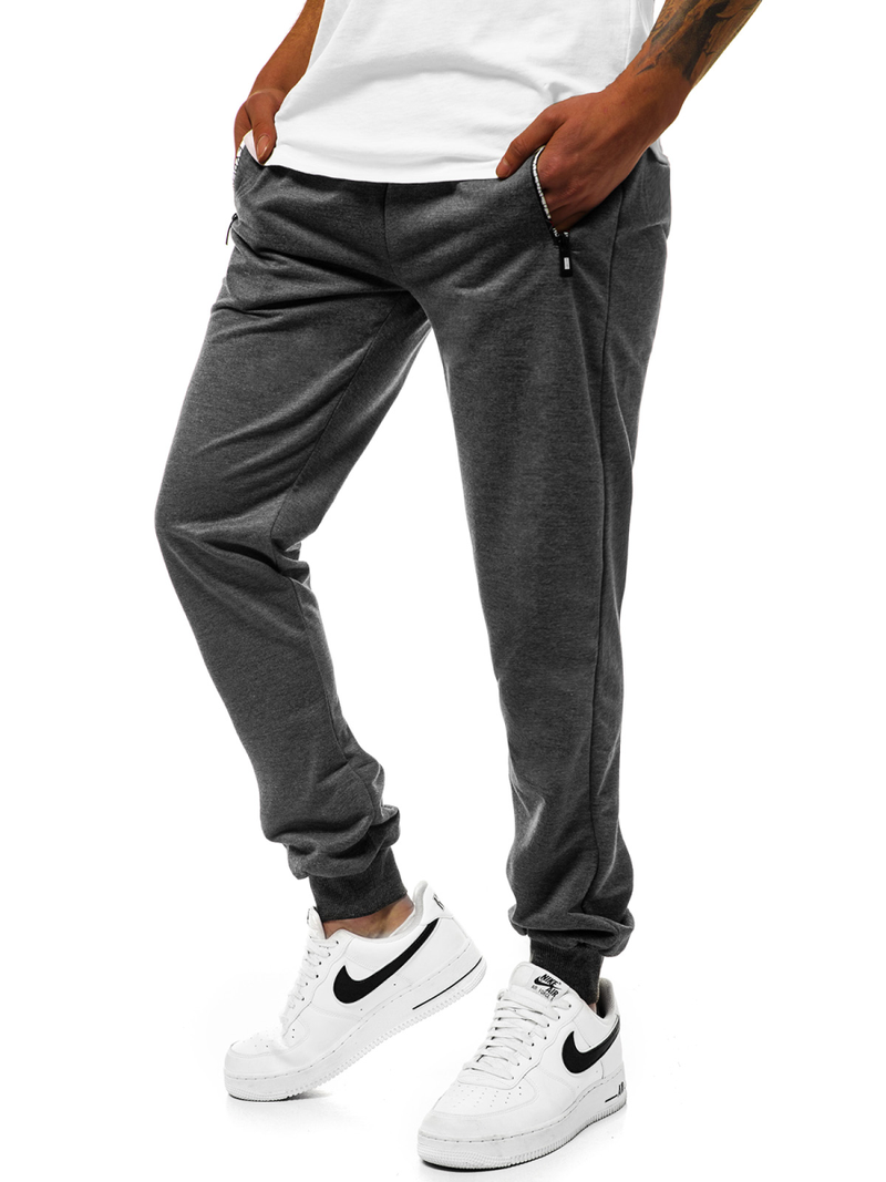 Tamsiai-pilkos vyriškos sportinės kelnės JS/XW006S