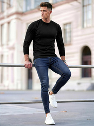 Tamsiai-mėlyni vyriški džinsai OZONEE O/JK2951Z