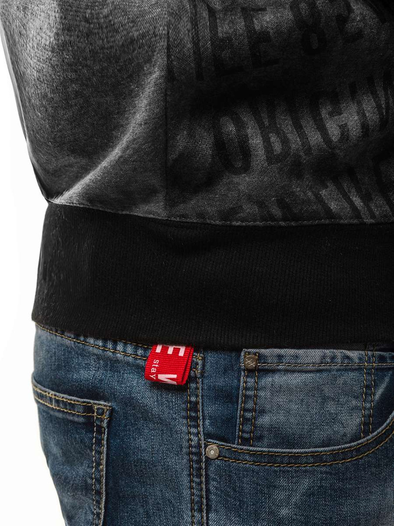 Grafitinis vyriškas džemperis OZONEE JS/DD236