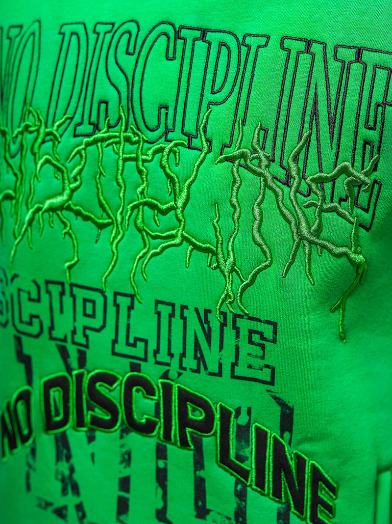 Žalia džemperis su gobtuvu OZONEE O/SWE23037