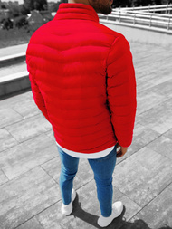 Pereinamojo laikotarpio raudona vyriška striukė OZONEE JS/SM70