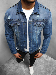 Mėlyna vyriška džinso striukė OZONEE NB/MJ504B