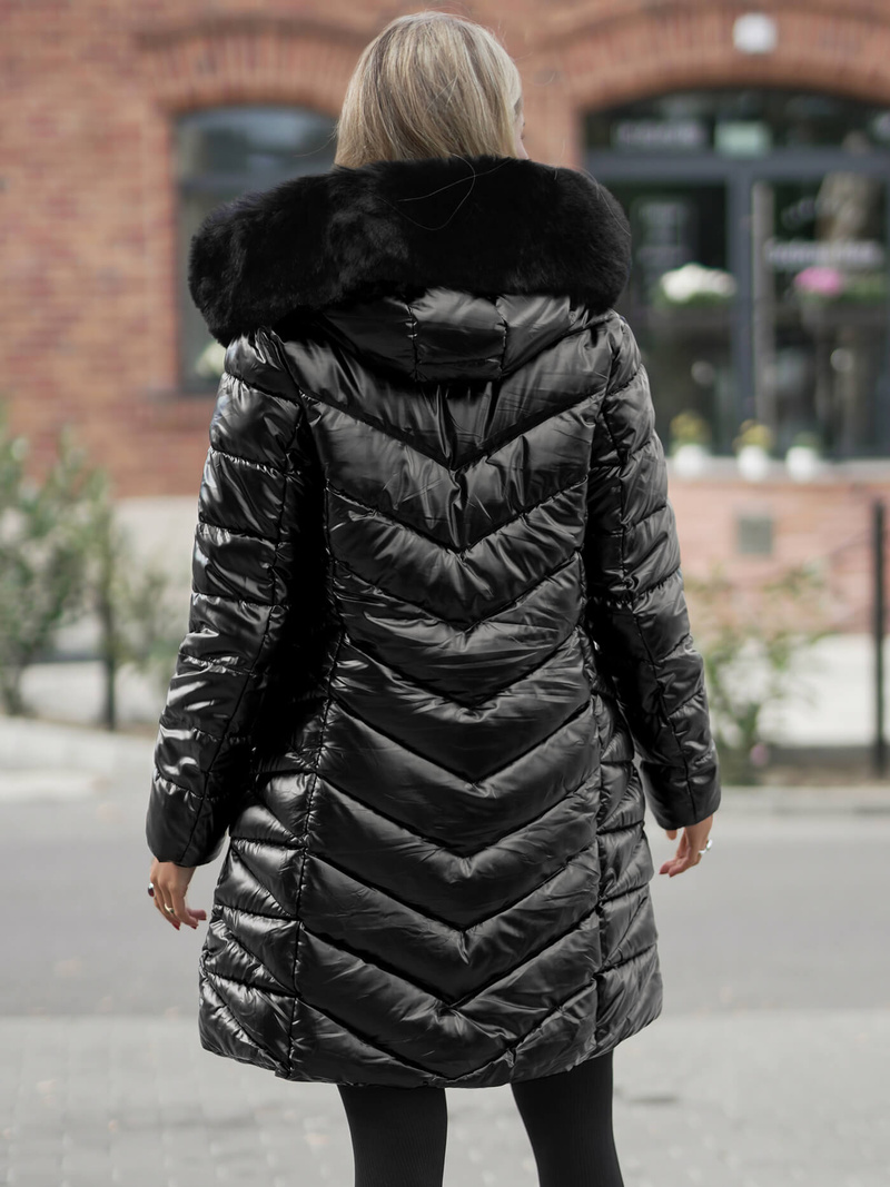 Juoda moteriška striukė OZONEE JS/16M9100/392Z