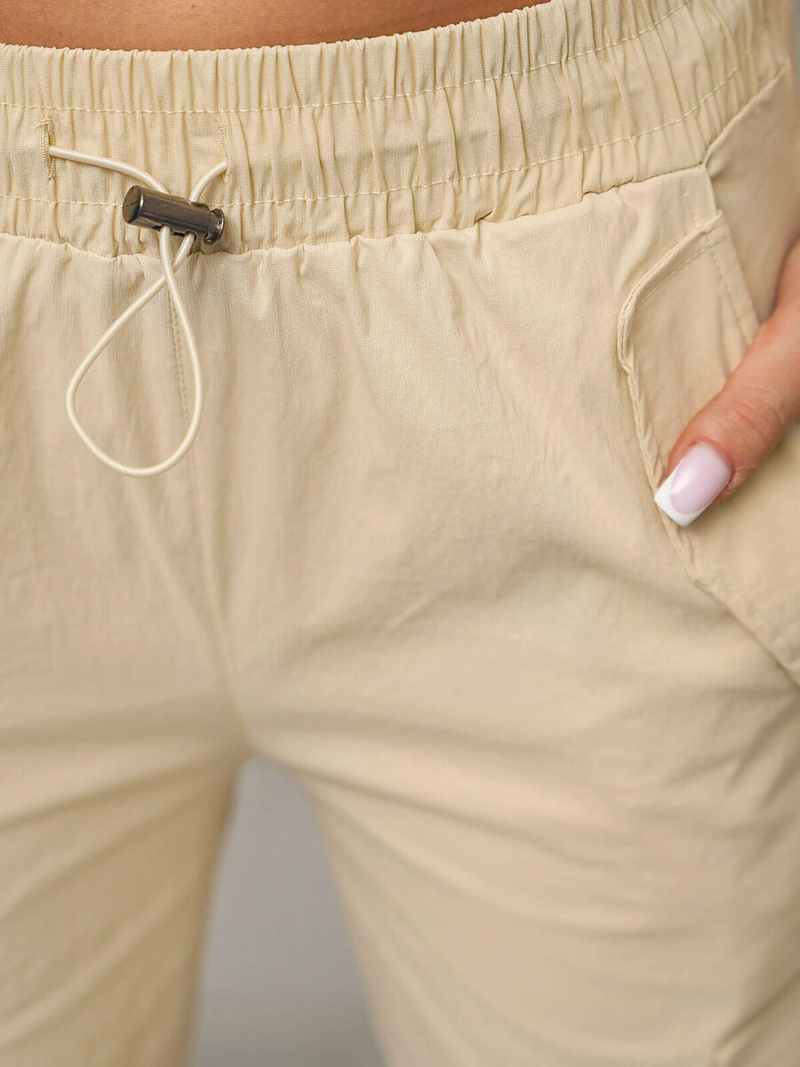 Ecru moteriškos kelnės OZONEE O/TT00393