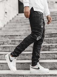 Juodos vyriškos džinso kelnės OZONEE V/19401