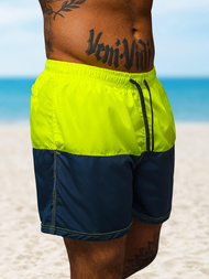 Geltonai/granatiniai vyriški maudymosi šortai OZONEE JS/HM066