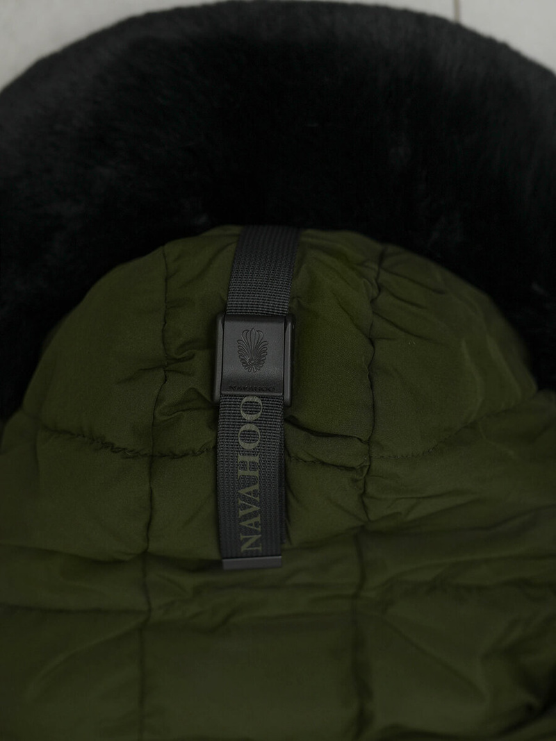 Rusvai žalsva moteriška striukė OZONEE O/W377Z