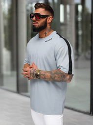 Šviesiai-mėlyni vyriški marškinėliai OZONEE O/QQ1195