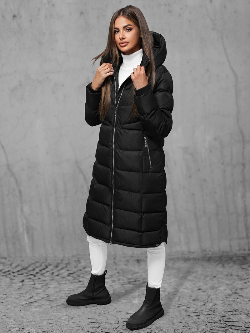 Juoda moteriška striukė OZONEE JS/M736/392