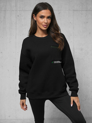 Juodas džemperis OZONEE O/SWE23022Z