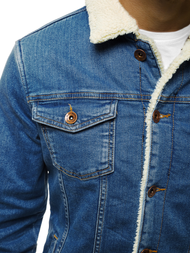 Šviesiai-mėlyna vyriška džinso striukė OZONEE BN/5938